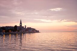 Porec, Meerblick, Abendrot, Istrien, Kroatien