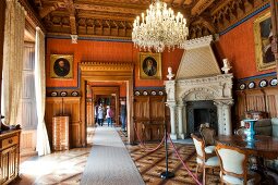 View of Salon of Queen Marie at Marienburg Castle, Hannover, Germany