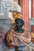 Bust in gallery at Herrenhausen Palace, Hannover, Germany