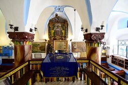 View of Torah shrine at Ari Ashkenazi Synagogue, Safed, Israel