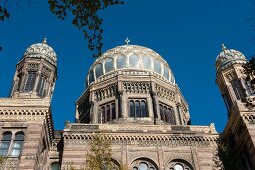 Low angle view of assembly house at Oranienburger Strabe, Berlin, Germany