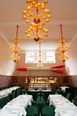 View of restaurant at Pauly Saal, former girl's school, Berlin, Germany