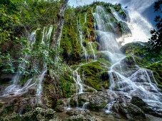 View of waterfall in Aegean, Turkey