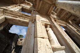 The library of Celsus at Ephesus in Selcuk, Turkey