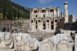 The library of Celsus at Ephesus in Selcuk, Turkey