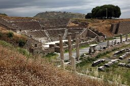 Ancient ruins of Bergama in Izmir, Aegean, Turkey