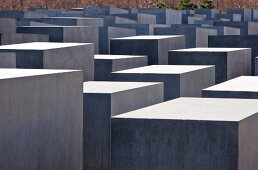 View of Holocaust Memorial, Berlin, Germany