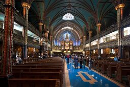 Kanada, Montreal, Basilika Notre- Dame, Hochaltar