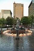 Fountain in front of Montreal Convention Centre in Jean-Paul Riopelle, Montreal, Canada