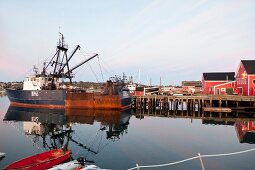 Kanada, Nova Scotia, Lunenburg, Hafen, Morgenlicht, Schiffe