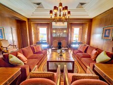 Waiting room in The Fairmont Hotel at Vancouver, British Columbia, Canada