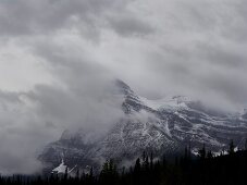 Kanada, Alberta, Banff National Park Icefield Parkway, Schnee
