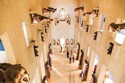 View of figures of prophets in Sculpture Hall at Augustiner Museum, Freiburg, Germany