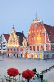 Riga, Lettland, Riga, Schwarzhäupterhaus am Rathausplatz, 