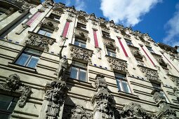 Lettland, Riga, Jugendstil, Haus, Fassade