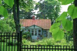 Lettland, Riga, Datscha am Strand