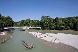 Deutschland, München, Isaraue, zwischen Praterinsel und Museumsinsel