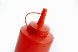 A ketchup bottle