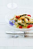 Asparagus salad with cherry tomatoes