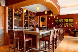 Wine Bar in Luxury Hotel Watermark Beach Resort in Osoyoos British Columbia