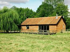 Rustic house with tiled roof