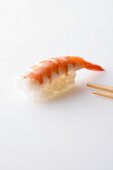Nigiri sushi with prawn