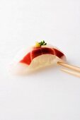 Nigiri sushi with fish