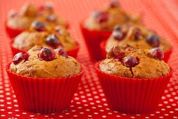 Mehrere Cranberrymuffins