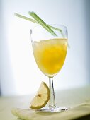 Sour cocktail with lemon