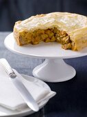 Curried chicken pie