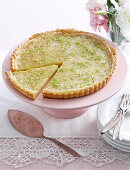 A lime and coconut tart