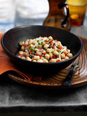 Marinated chickpeas with capers