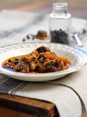 Oxtail ragout with juniper berries