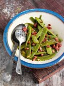 Green beans with lardons