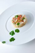 Monk fish tartare with quinoa