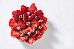 A raspberry tartlet with forest fruits