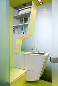 Designer bathroom for small apartment