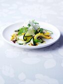 Courgette salad with pine nuts and Parmesan