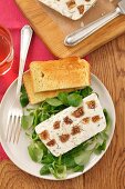 Ricotta and Roquefort terrine with dried figs