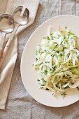 Fennel and celery salad with chives