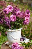 Bouquet on a garden table