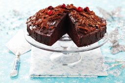 Chocolate cake for Christmas