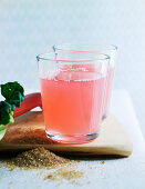 Rhubarb lemonade