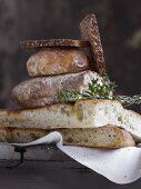 Various types of bread