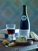 Blue cheese and red wine