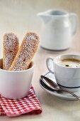 Sponge fingers and coffee