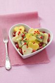 Fruit salad for Valentine's Day