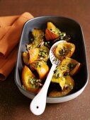 Overn-baked pumpkin wedges