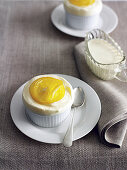 Frozen lemon souffles