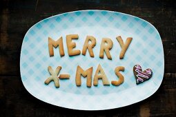 Christmas letter biscuits